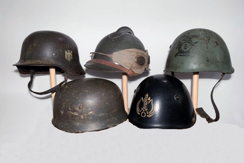 elmo elmetto 2 guerra mondiale in ferro con interno pelle 